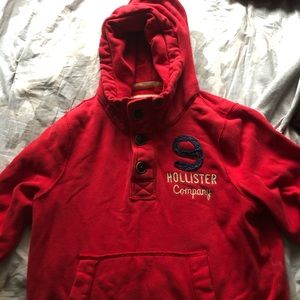 Hollister button up hoodie